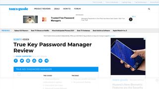 True Key Review - Secure Password Manager - Tom's Guide