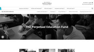 The Perpetual Education Fund - LDS.org