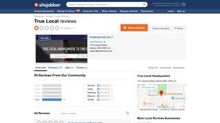 True Local Reviews - 55 Reviews of Truelocal.com.au | Sitejabber