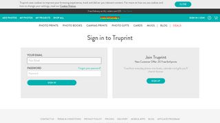 Sign in to Truprint