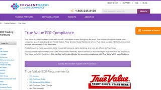 True Value EDI Compliance & Requirements | CovalentWorks