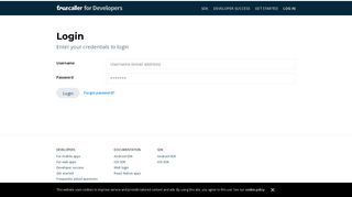 Login - Developers | Truecaller