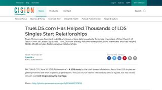 TrueLDS.com Has Helped Thousands of LDS Singles Start ...