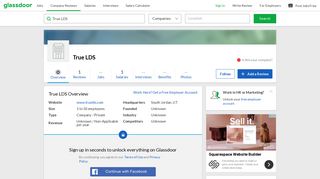 Working at True LDS | Glassdoor