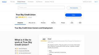 True Sky Credit Union Careers and Employment | Indeed.com