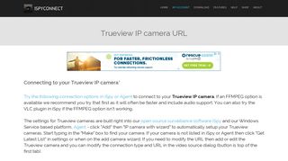 Trueview IP camera URL - iSpy