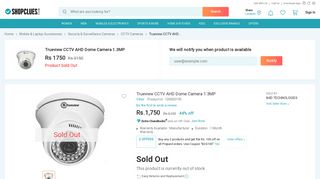 Buy Trueview CCTV AHD Dome Camera 1.3MP Online - Get 44% Off