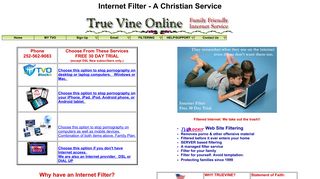 True Vine Online: Internet Filter - A Christian Service