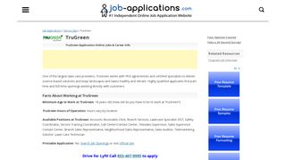 TruGreen Application, Jobs & Careers Online - Job-Applications.com