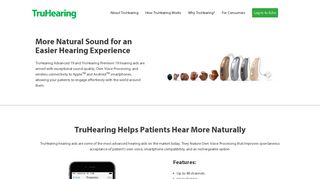 TruHearing Hearing Aids—For Professionals - TruHearing