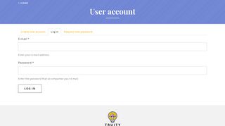 User account | Truity