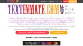 TextInmate.com by Phone Donkey