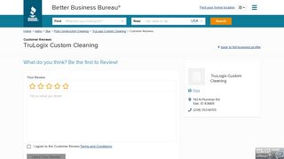 TruLogix Custom Cleaning | Reviews | Better Business Bureau ...