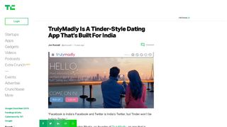 TrulyMadly Is A Tinder-Style Dating App That's Built For India ...