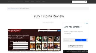 Truly Filipina Review - Best Philippines Dating Sites