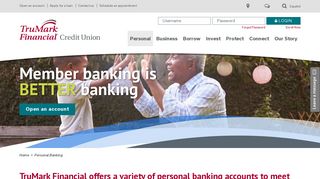 Personal Banking Accounts | TruMark Financial Credit Union