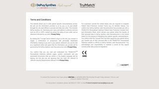 TruMatch: Welcome to DePuy TruMatch personalized solutions
