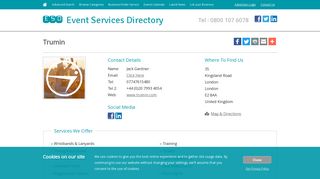 Trumin - Event Services Directory