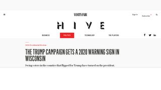 The Trump Campaign Gets a 2020 Warning Sign in Wisconsin | Vanity ...