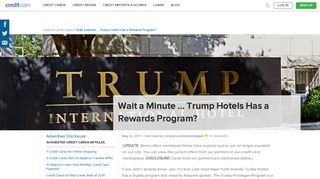 Wait a Minute ... Trump Hotels Has a Rewards Program? | Credit.com