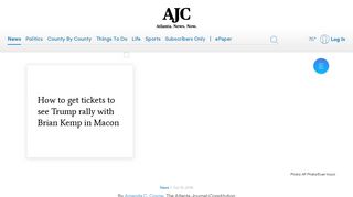 How to get tickets to see Trump rally with Kemp in Macon - AJC.com