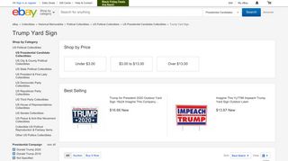 Trump Yard Sign | eBay