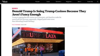 Donald Trump Is Suing Trump Casinos Because They Aren't Fancy ...