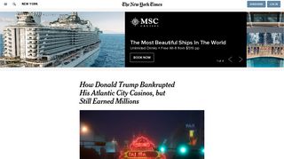 How Donald Trump Bankrupted His Atlantic City Casinos, but Still ...