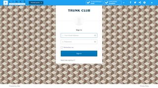 Trunk Club - Sign In - Website analytics by Giveawayoftheday.com