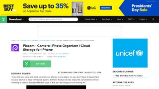 Piccam - Camera | Photo Organizer | Cloud Storage for iOS - Free ...