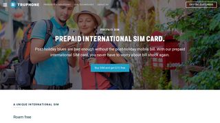 Prepaid international SIM | US | Truphone