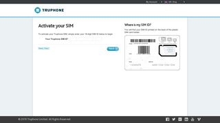 Truphone - Activate SIM