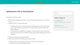 Upload photos with an Android phone – Truprint Help
