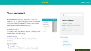 Manage your account – Truprint Help