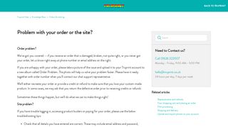 Problem with your order or the site? – Truprint Help