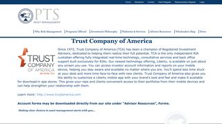 Trust Company Of America – PTS Asset Management