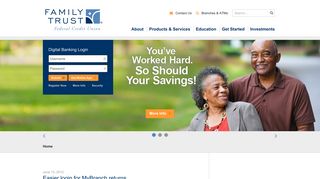 Easier login for MyBranch returns - Family Trust Federal Credit Union