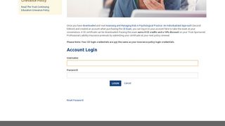 Login to your Continuing Education Exam ... - Trust Insurance
