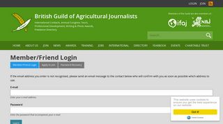 Log in | British Guild of Agricultural Journalists