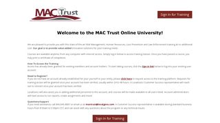 MAC Trust Online University - LocalGovU