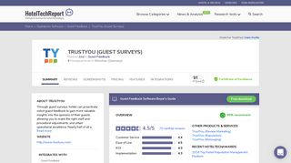 TrustYou (Guest Surveys) Reviews - Ratings, Pros & Cons ...