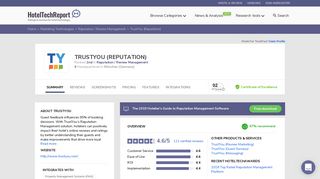 TrustYou (Reputation) Reviews - Ratings, Pros & Cons, Alternatives ...