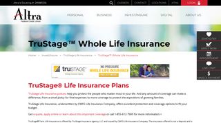 TruStage™ Whole Life Insurance | Altra Federal Credit Union