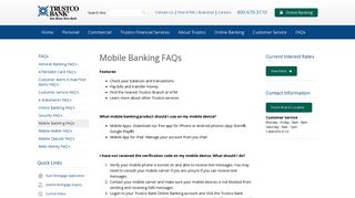 Trustco Bank - Mobile Banking FAQs