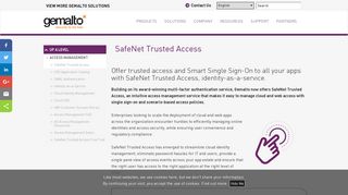 SafeNet Trusted Access - Gemalto
