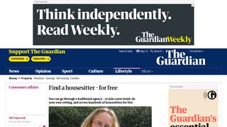 Find a housesitter – for free | Money | The Guardian