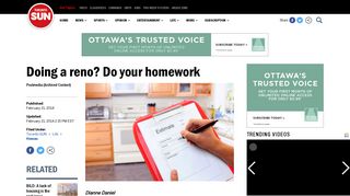 Doing a reno? Do your homework | Toronto Sun