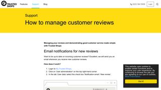 Manage Customer Reviews | Trusted Shops