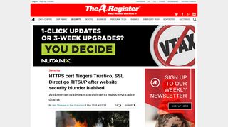 HTTPS cert flingers Trustico, SSL Direct go TITSUP after website ...