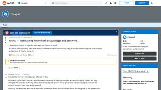 PayPal - Trustly asking for my bank account login and password ...